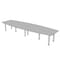 Skutchi Designs 45 in W, 120 in L, 29 in H, Engineered Wood Top, Grey HAR-BOT-46119-PT-01 - alternate 1